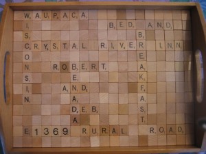 Scrabble Gift from Guest